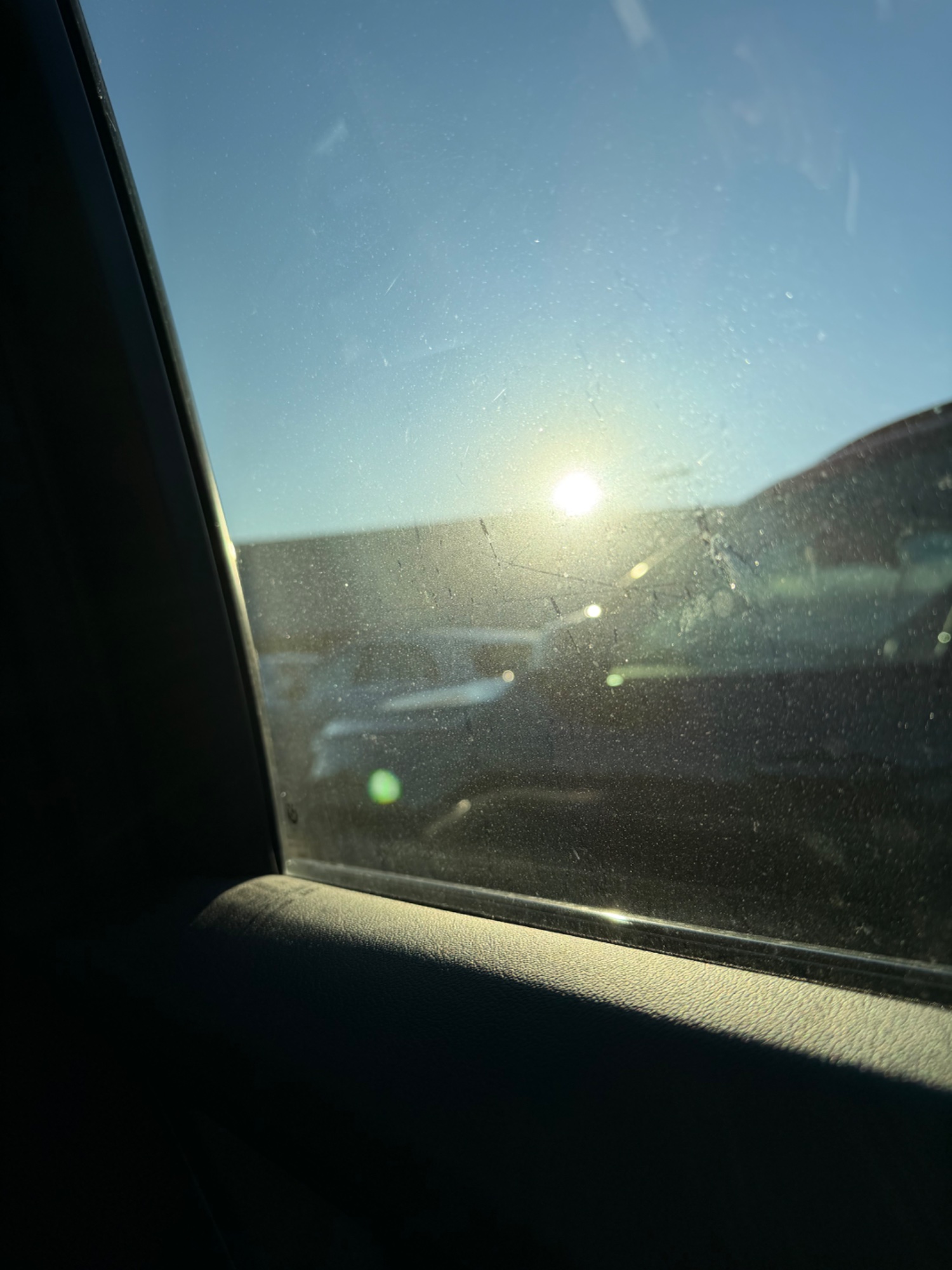 View from a car window