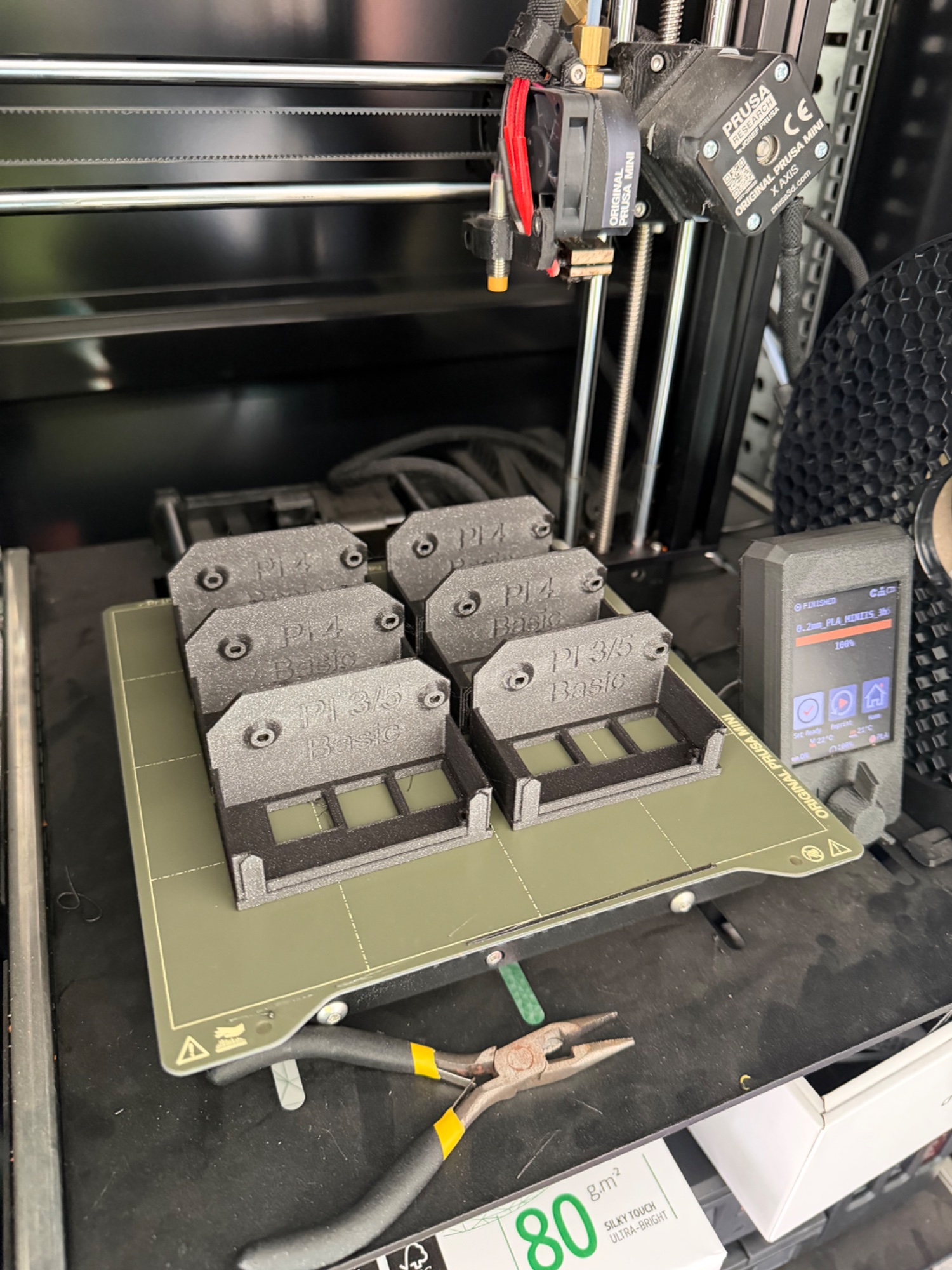 Well the bits for the server rack are coming along nicely #3D-Printing