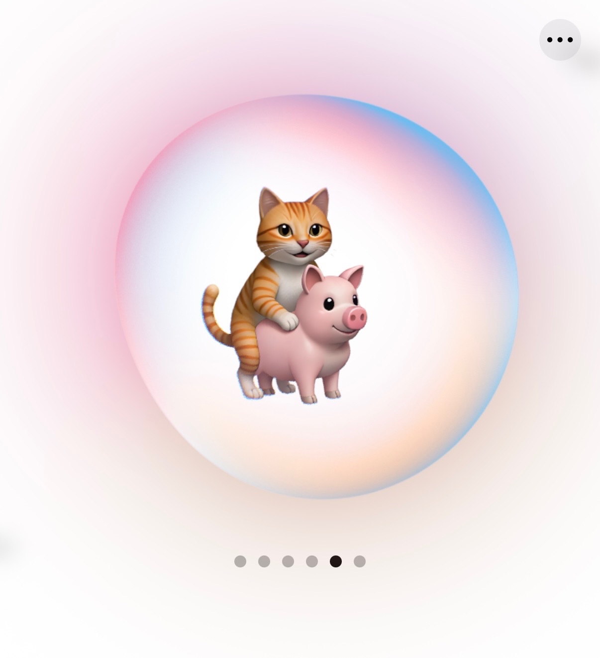 Not what I was expecting from “Fed cat” and “Tabby” with Genmoji