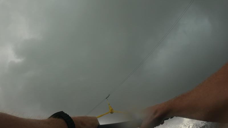 Grey day, and the box out in the middle